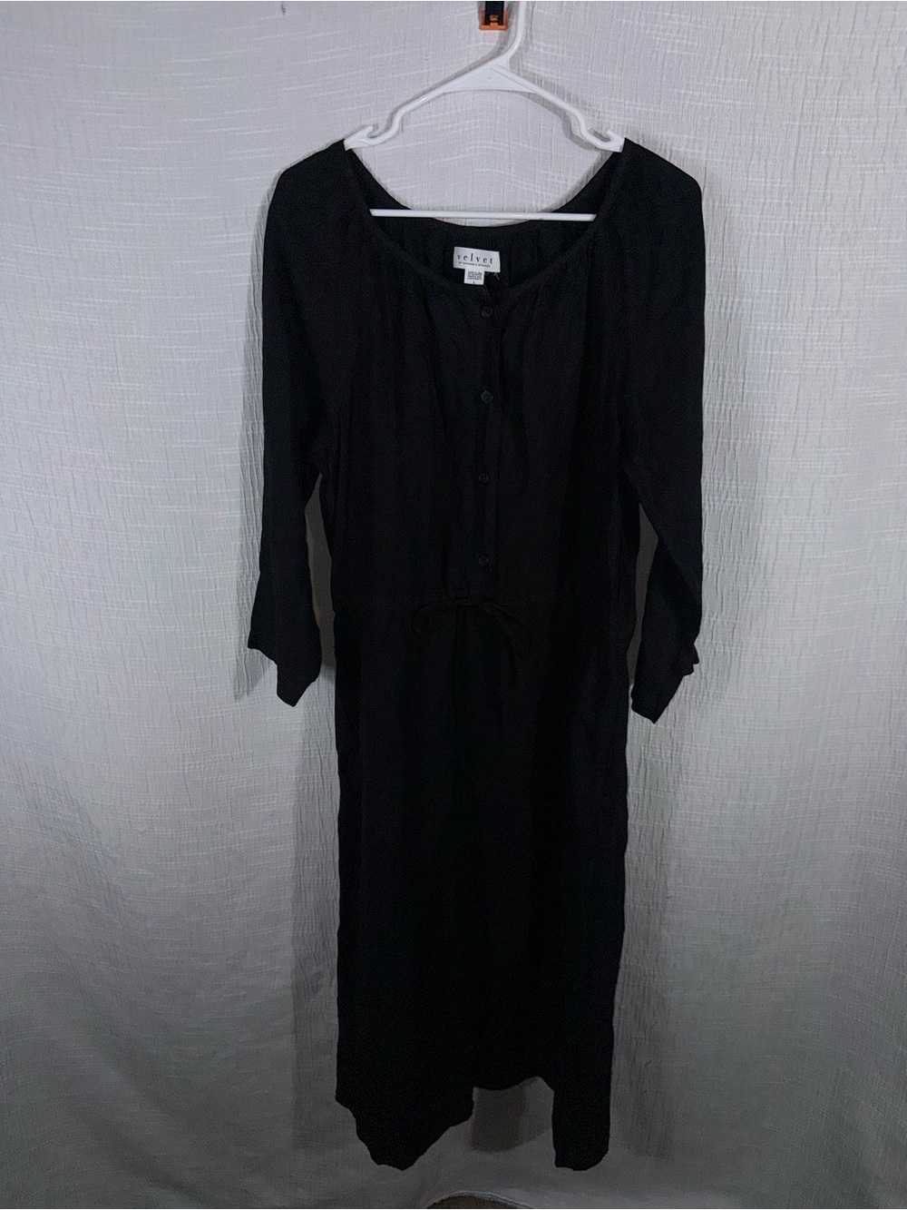 Velvet by Graham & Spencer Posie Linen midi dress size large